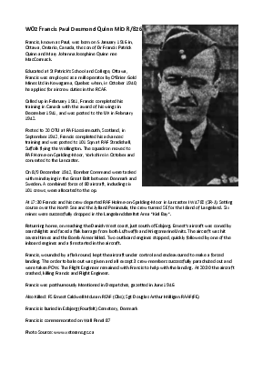 A preview of a PDF biography for Quinn, Francis Paul